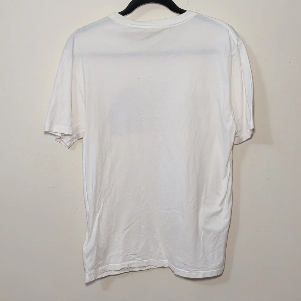 The North Face Half-Dome T-shirt White Blue Logo 100% Cotton Men's Size M